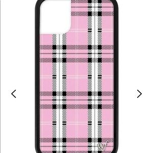 wildflower pink plaid case